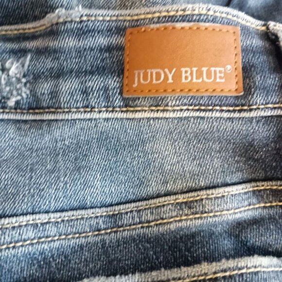 Judy Blue Los Angeles Skinny Fit Jeans Size 7/28 Cropped Denim Great Cond - Picture 5 of 9